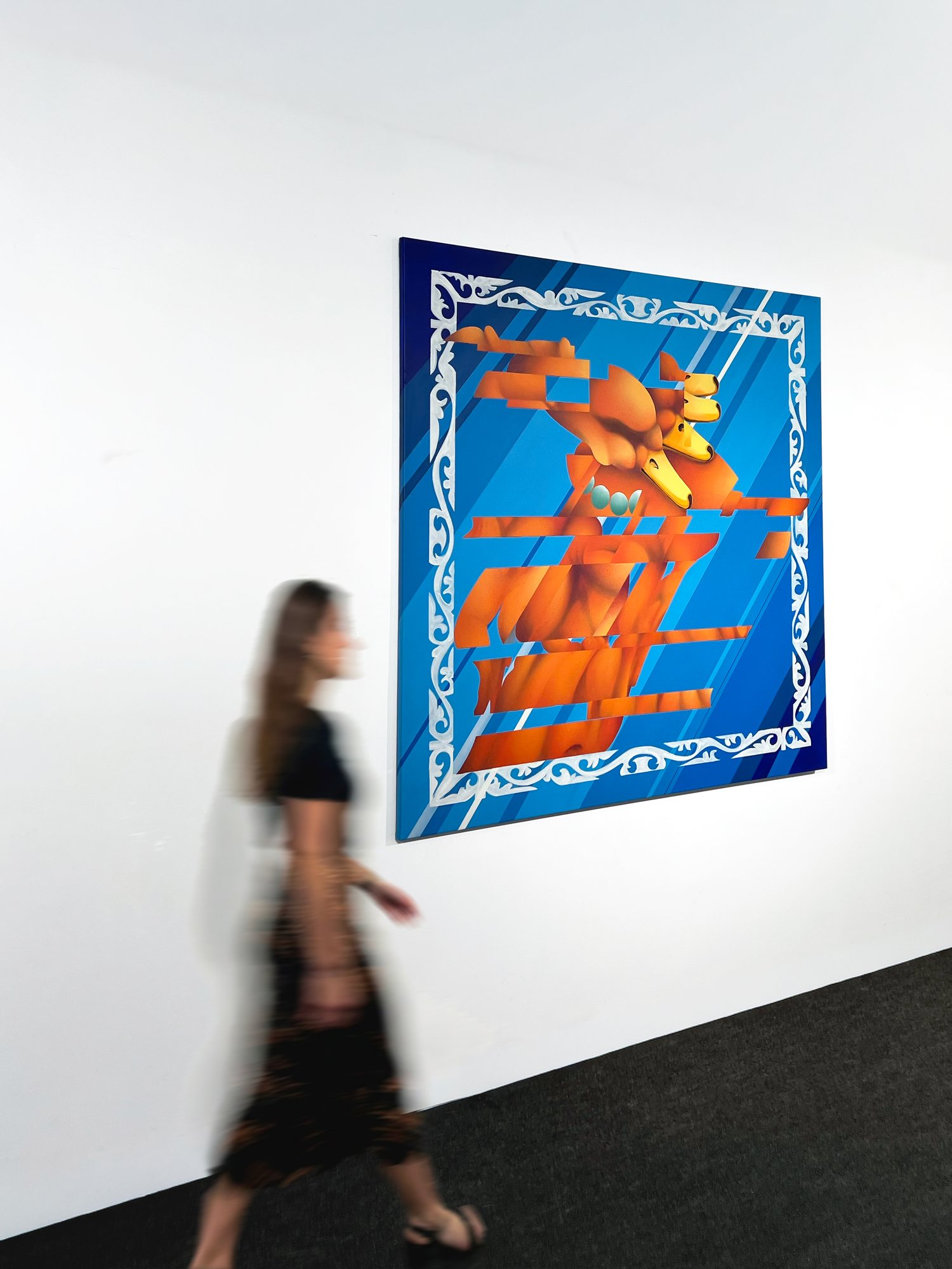 The same artwork installed at the collective show in Armenia.